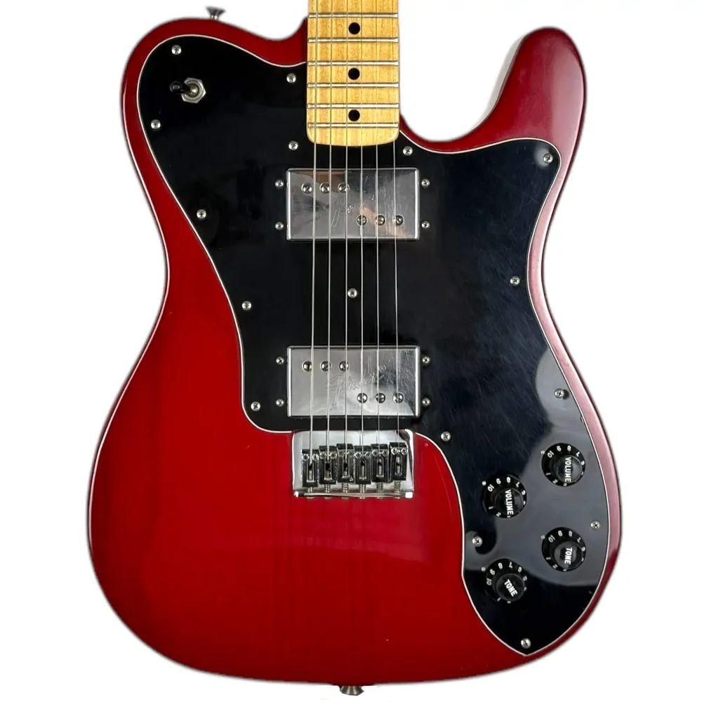 Fender Telecaster Deluxe 1978 - Transparentní červená - Herbie Gastellum krk