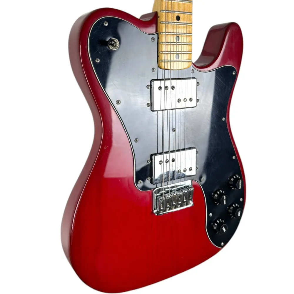 Fender Telecaster Deluxe 1978 - Transparentní červená - Herbie Gastellum krk