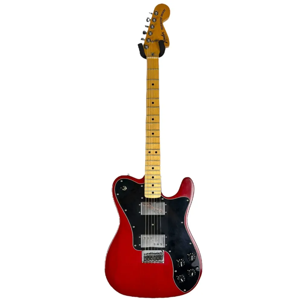 Fender Telecaster Deluxe 1978 - Transparentní červená - Herbie Gastellum krk