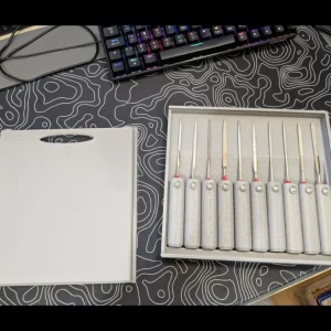 Přenosný modulární Tool Handle Storage Box - 10 Slots White