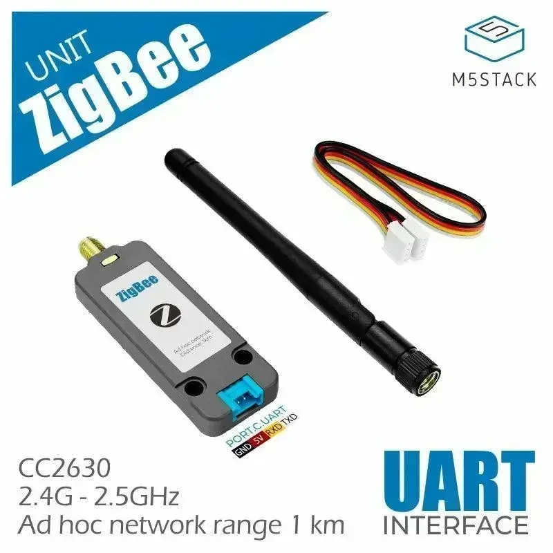 M5Stack Zigbee jednotka (CC2630F128) s anténou