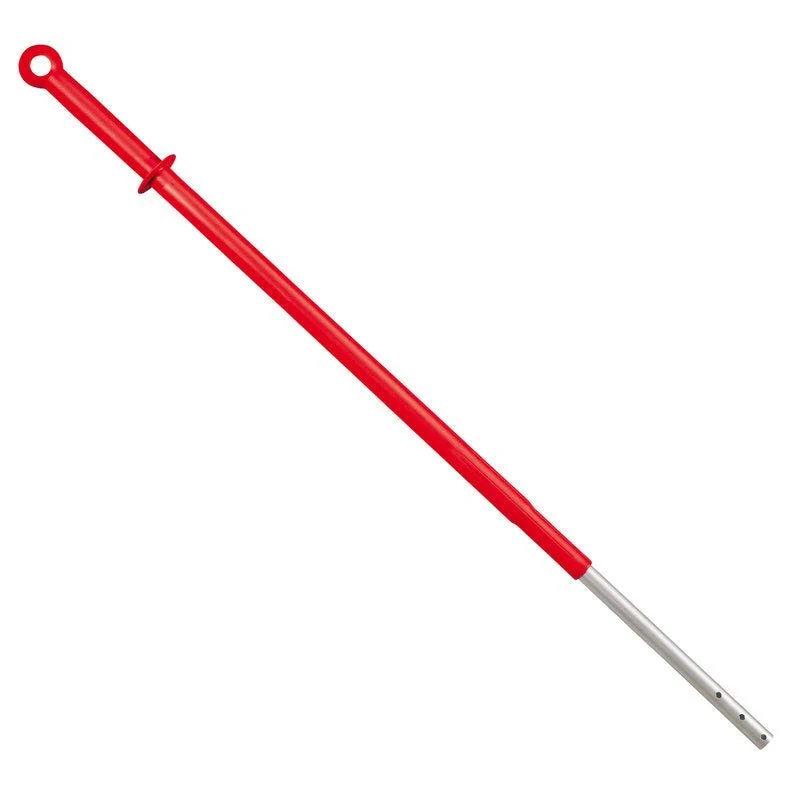 Self-Piercing Alç telescópica, tubo de alumínio, vermelho anodizado. 1800 mm, fora de Ø 32mm