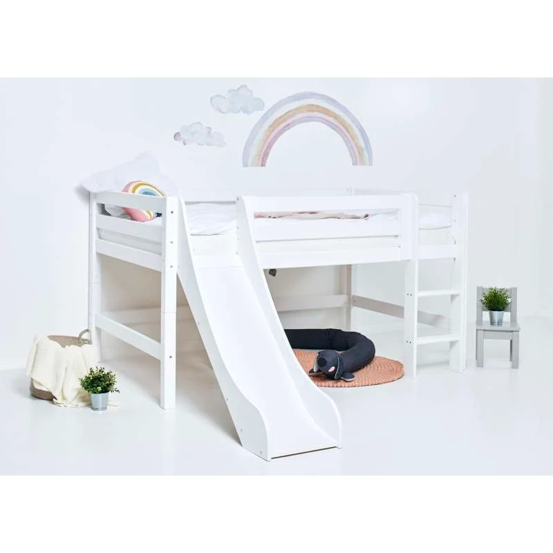 Hoppekids ECO Luxury - Halvhøj Modul - 120x200 cm. - Hvid
