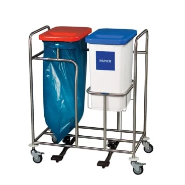Novocal recycling collector combination collector-edition, 2-way frame: stainless steel All pipe connections are | Pack (1...