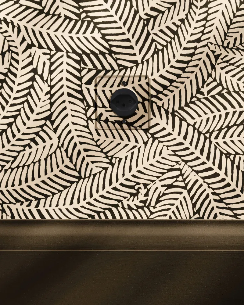 Kew Single Swiss Type J Socket - Průzračný | Black