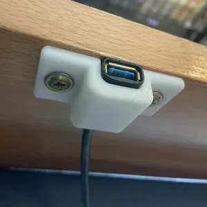 USB-C dokovací stanice Soporte de puerto USB debajo del escritorio para accesorios de oficina Rosa