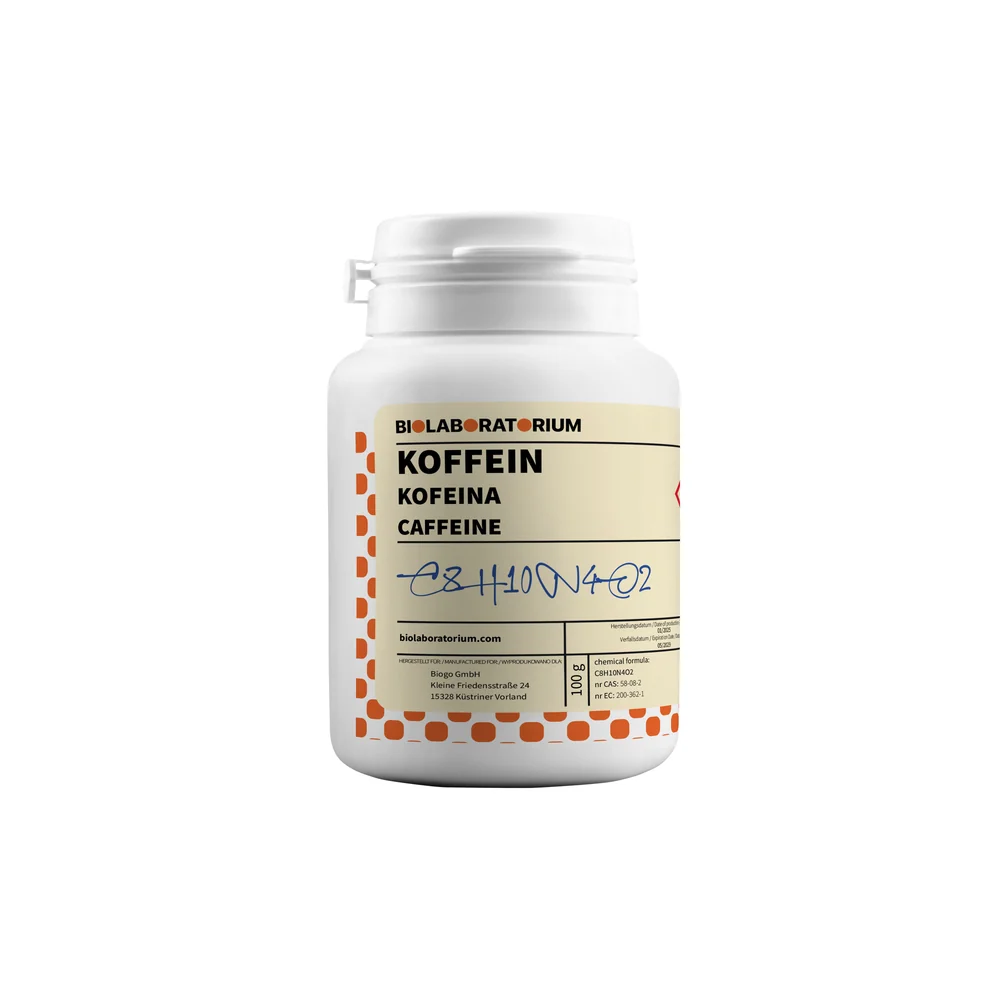 Anhydridová kofein Coffeinum 100g BIOLABORATORIUM