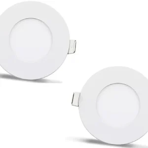 2ks - kulatý LED panel 3W / 270Lm teplá bílá kruhový vestavný (napájecí zdroj součástí sestavy) 3200K YL10-0301