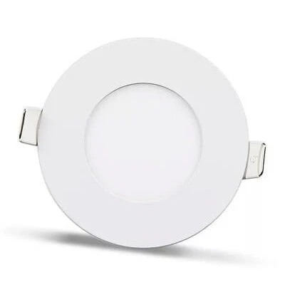 2 ks - kulatý LED panel 3W / 270Lm bílá kruhový vestavný (napájecí zdroj součástí sestavy) 4000K YL10-0307
