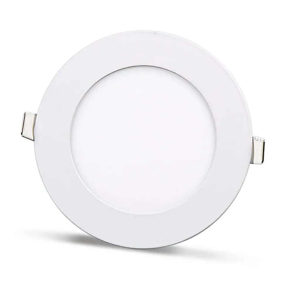 2 ks - kulatý LED panel 6W / 540Lm studená bílá kruhový vestavný (napájecí zdroj součástí sestavy) 6500K YL10-0600