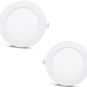 2 ks - SLIM LED panel studená bílá /6500K 18W / 1620Lm kruhový vestavný kulatý (napájecí zdroj součástí sestavy) 6500K YL1...
