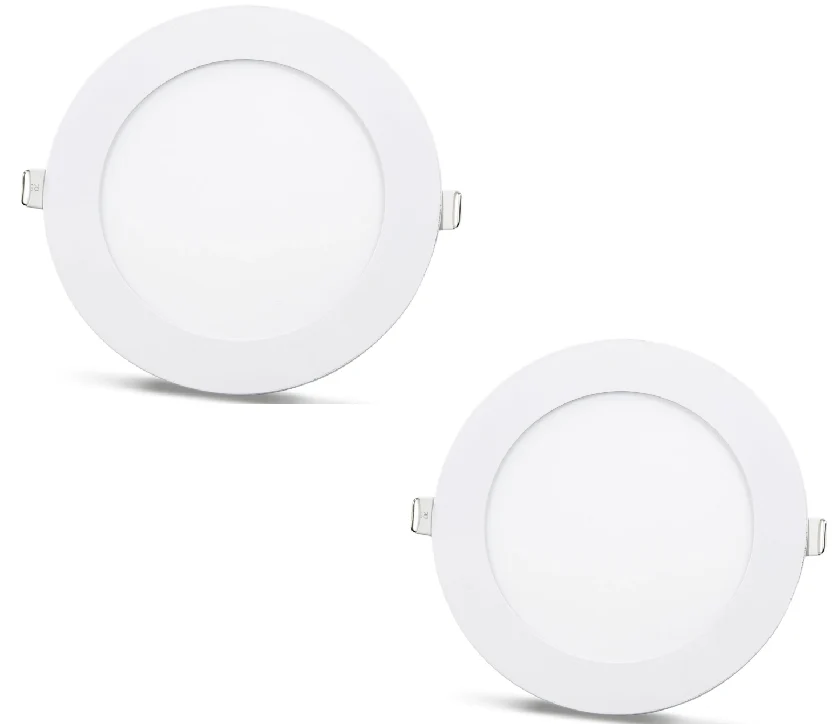 2 ks - SLIM LED panel studená bílá /6500K 18W / 1620Lm kruhový vestavný kulatý (napájecí zdroj součástí sestavy) 6500K YL1...