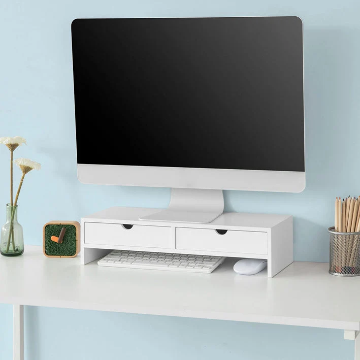 BBF02-W Stojan na obrazovku Stojan na monitor Zvýšení monitoru Bílý