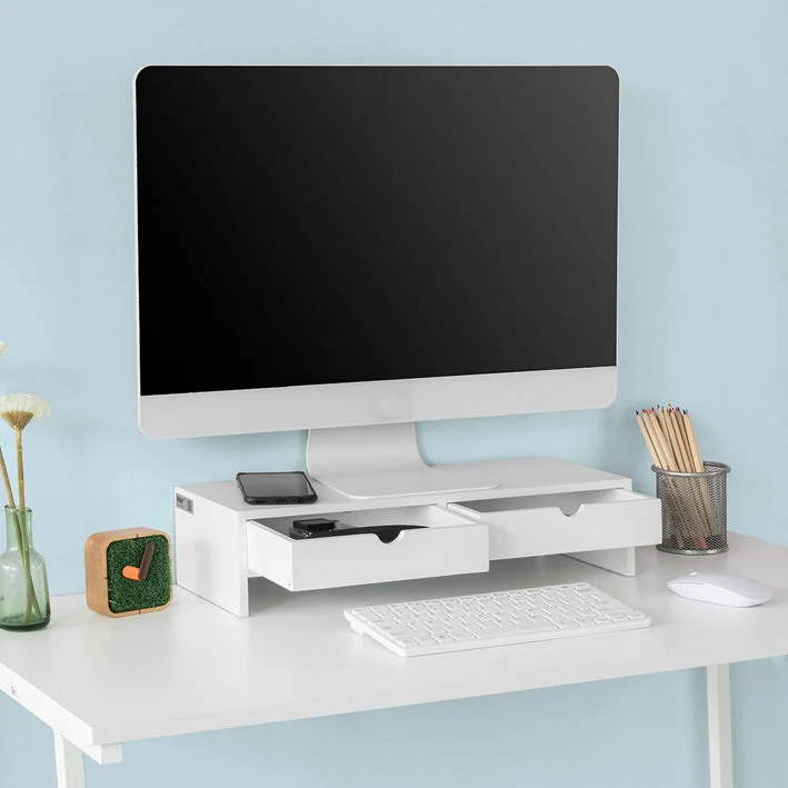 BBF02-W Stojan na obrazovku Stojan na monitor Zvýšení monitoru Bílý