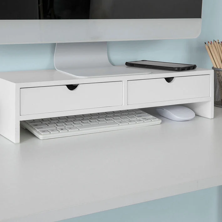 BBF02-W Stojan na obrazovku Stojan na monitor Zvýšení monitoru Bílý