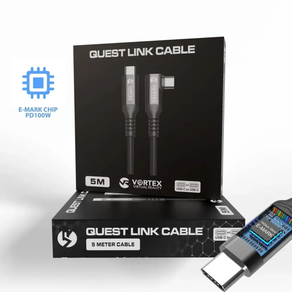 Kabel VortexVR 5m 10 GBPS PD100W (Fast charging) USB-C k META QUEST LINK / OCULUS LINK