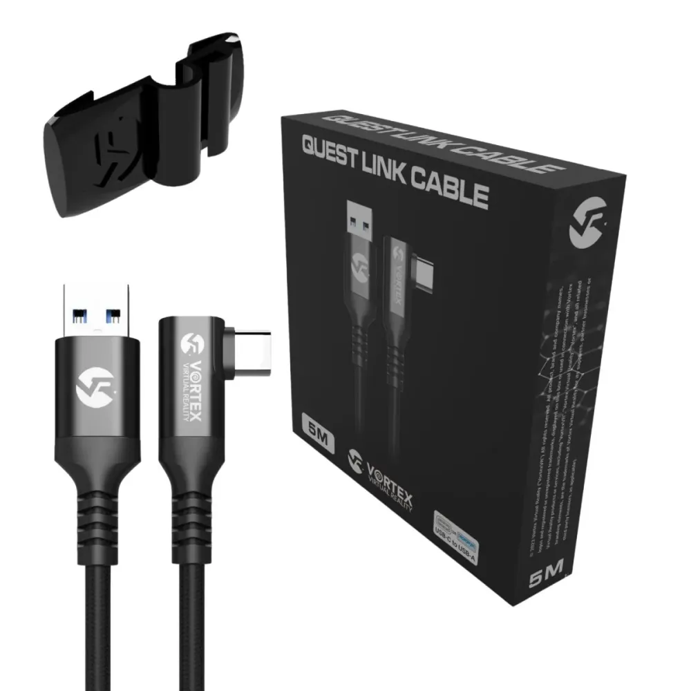 Kabel VortexVR 5 m + spojovací materiál | USB- | pro Quest 3 Quest 3S Quest 2