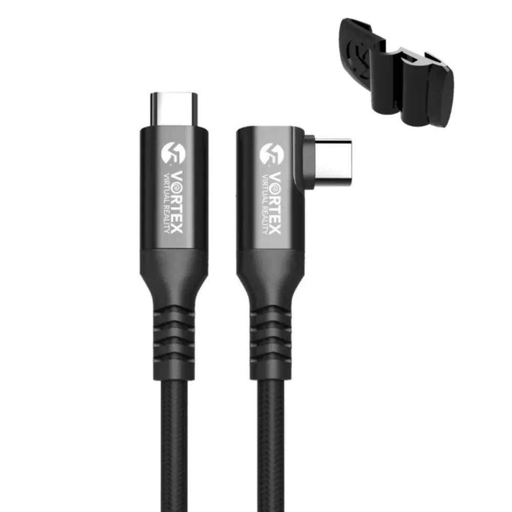 Kabel VortexVR 3 m + upevňovací prvek | USB-C | pro Quest 3 Quest 3S Quest 2