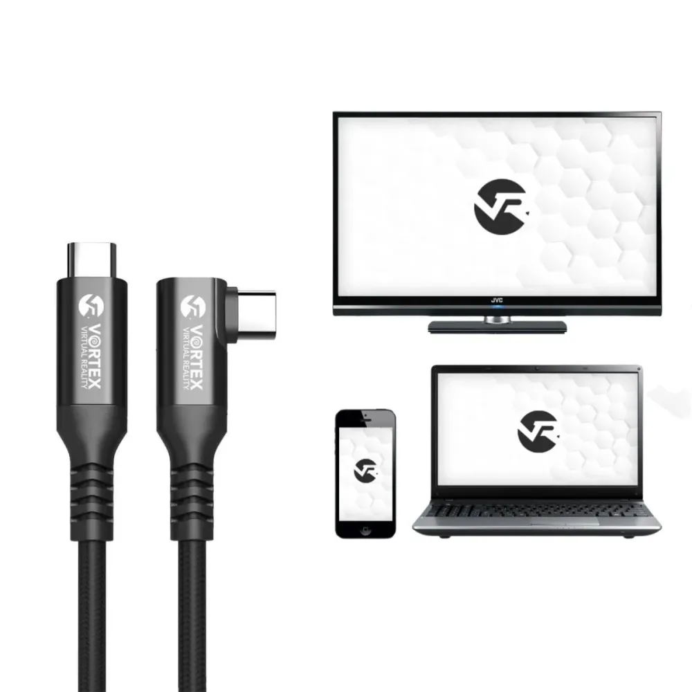 Kabel VortexVR 5 m + upevňovací prvek | USB-C | pro Quest 3 Quest 3S Quest 2