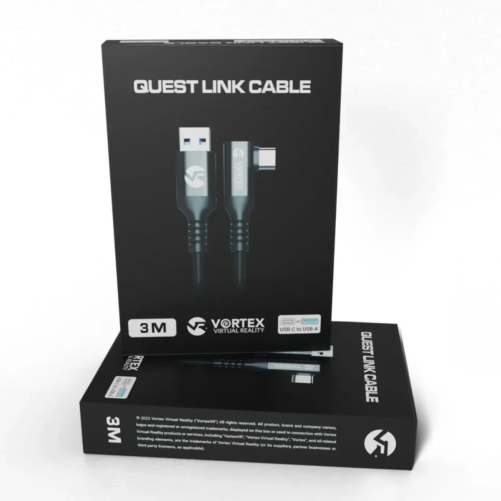 3m kabel z VortexVR USB- do Meta Quest Link | na Quest 3S Quest 3 Quest 2