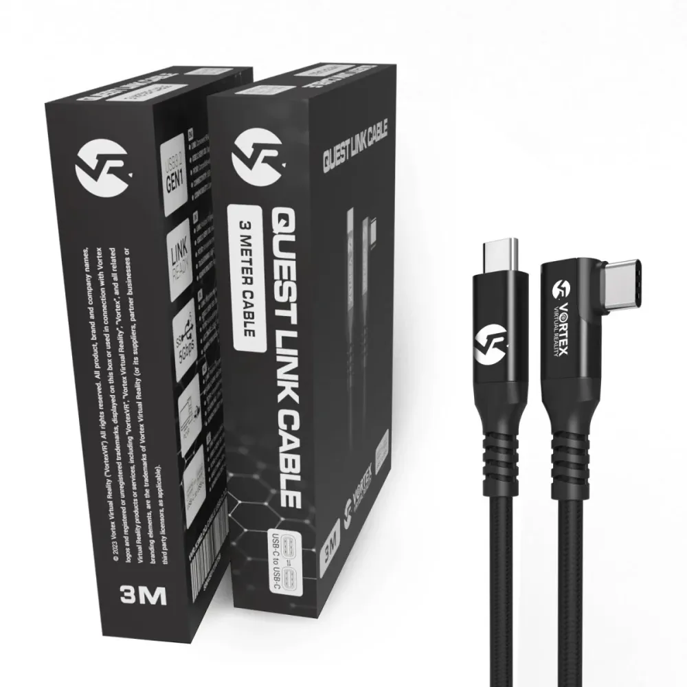 3m kabel z VortexVR USB-C do Meta Quest Link | do Quest 3S Quest 3 Quest 2