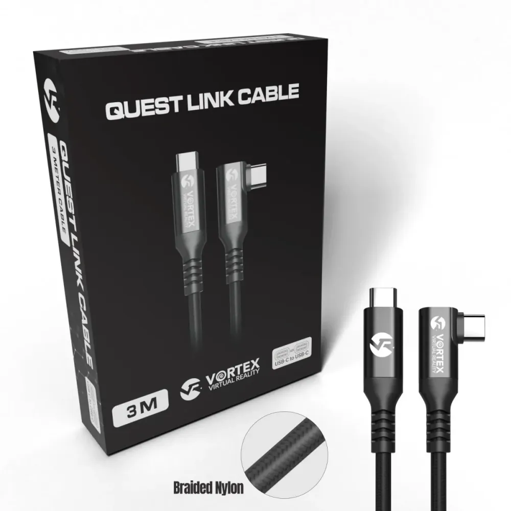 3m kabel z VortexVR USB-C do Meta Quest Link | do Quest 3S Quest 3 Quest 2