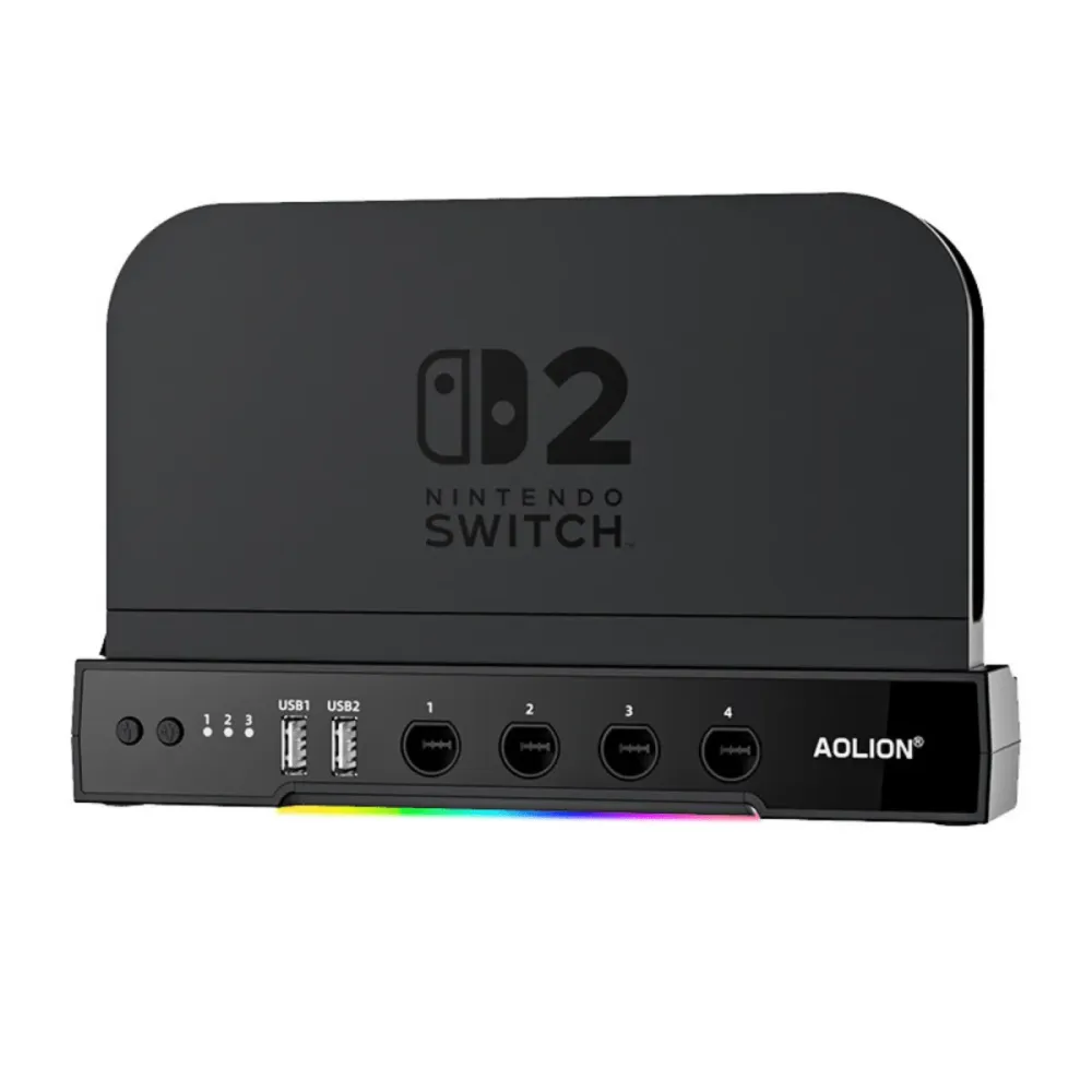 Chladicí základna s RGB, hub držák pro Nintendo Switch 2