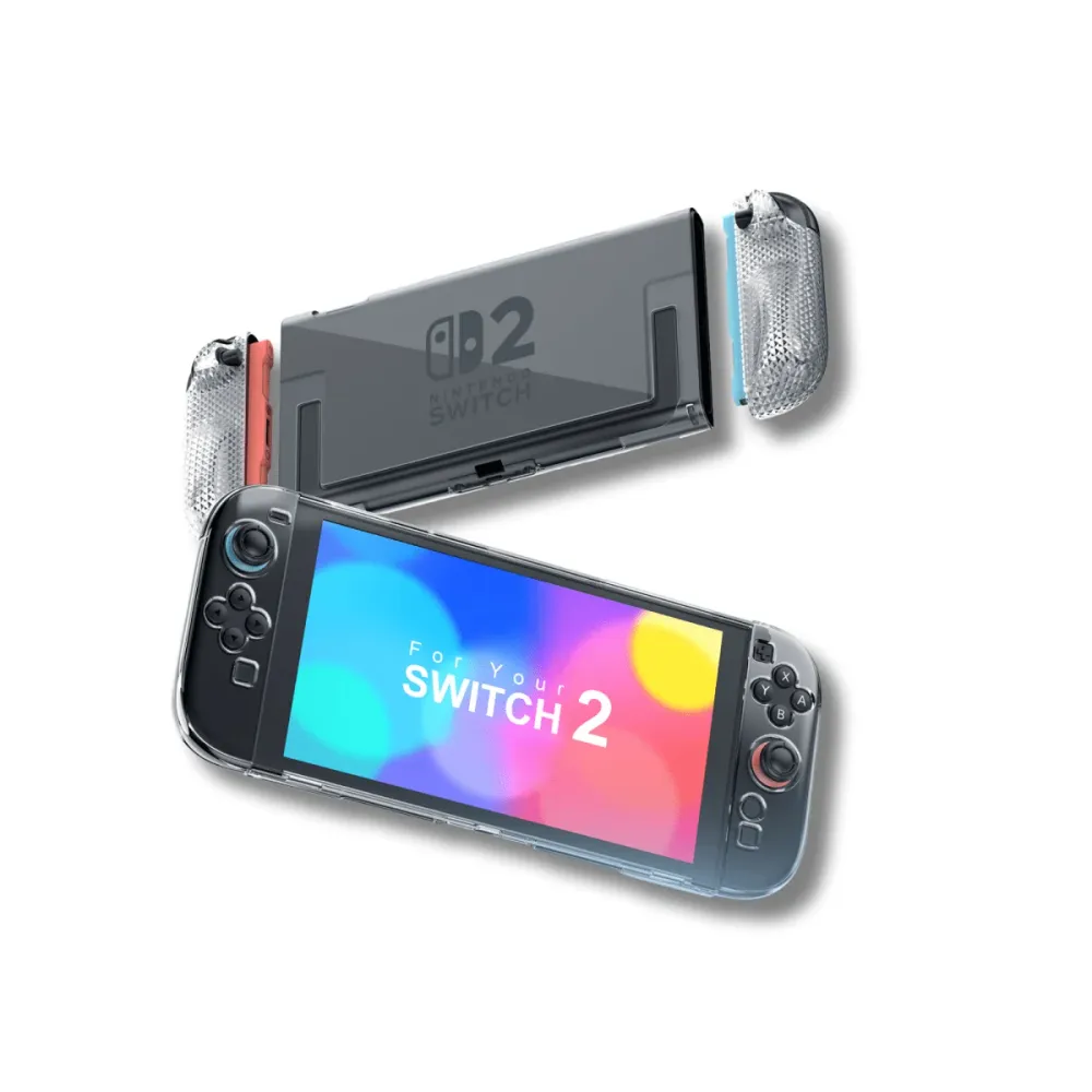 Průhledný ochranný kryt s protiskluzovým úchopem | pro Nintendo Switch 2