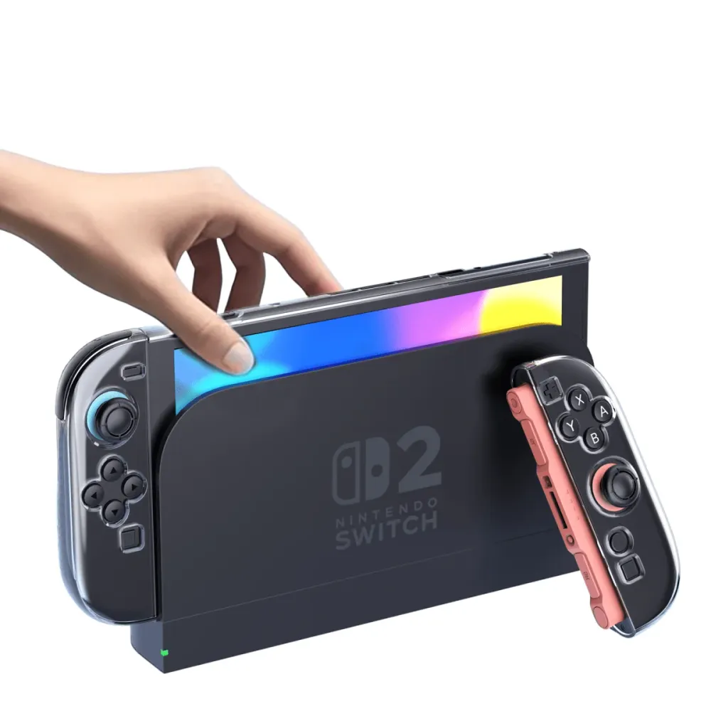 Průhledný ochranný kryt s protiskluzovým úchopem | pro Nintendo Switch 2