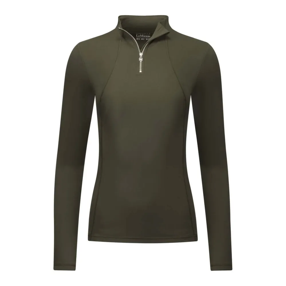 Baselayer mit Reißverschluss Oak Green 44