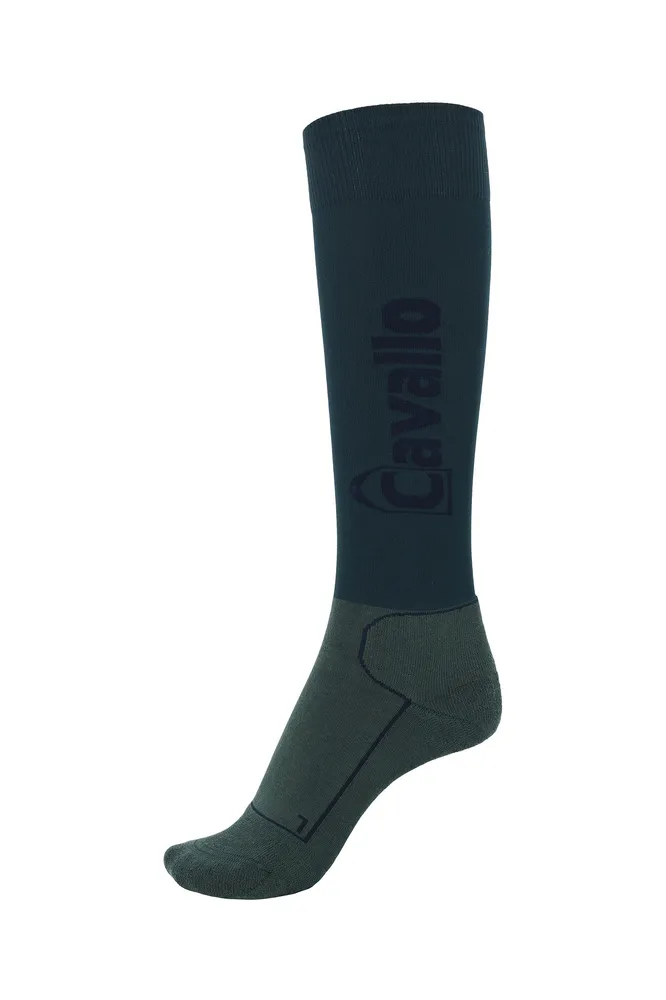 Cestovní nabíjení CavalSimo Ergonomiske strømper Fir green/ navy 34