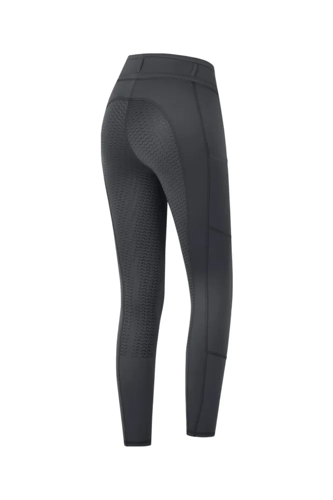 Ella Mallas de equitación térmicas de agarre completo para mujer Asphalt 36 90-Day Warranty