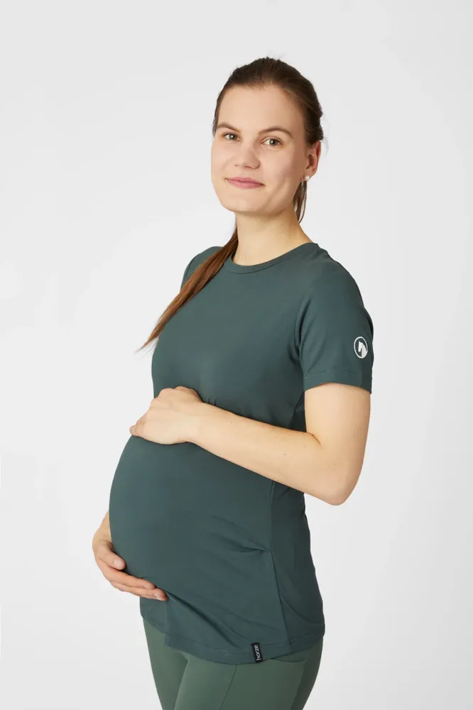 Lily T-shirt funzionale premaman Cilantro Green 42