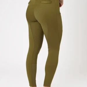 Pantalones de Montar Térmicos con Agarre Completo para Mujer Mira Fir Green 34 All Ages