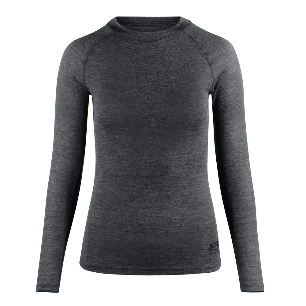 Roxie Damen Thermoshirt mit Merinowolle Schwarz 42