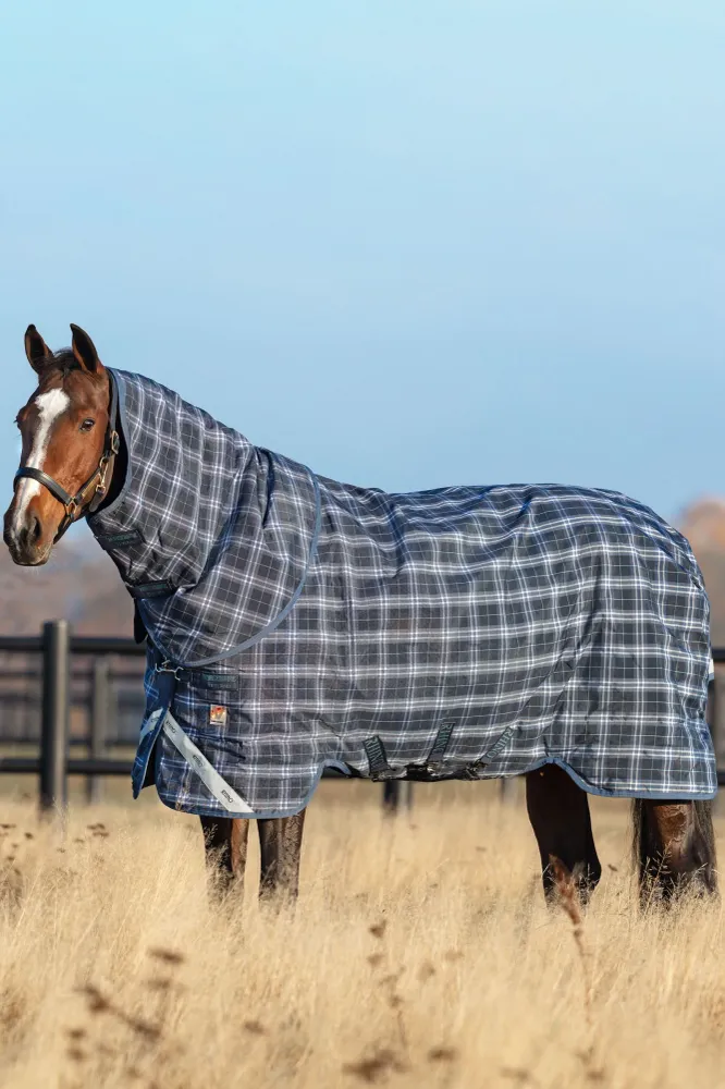 Sledování aktivity Rhino Plus Coperta da turnout con collo rimovibile, 0 gr Midnight dark blue/ Indigo blue 160