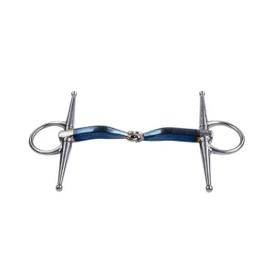 Wędzidło łamane Sweet Iron z wąsami Blue 145 mm