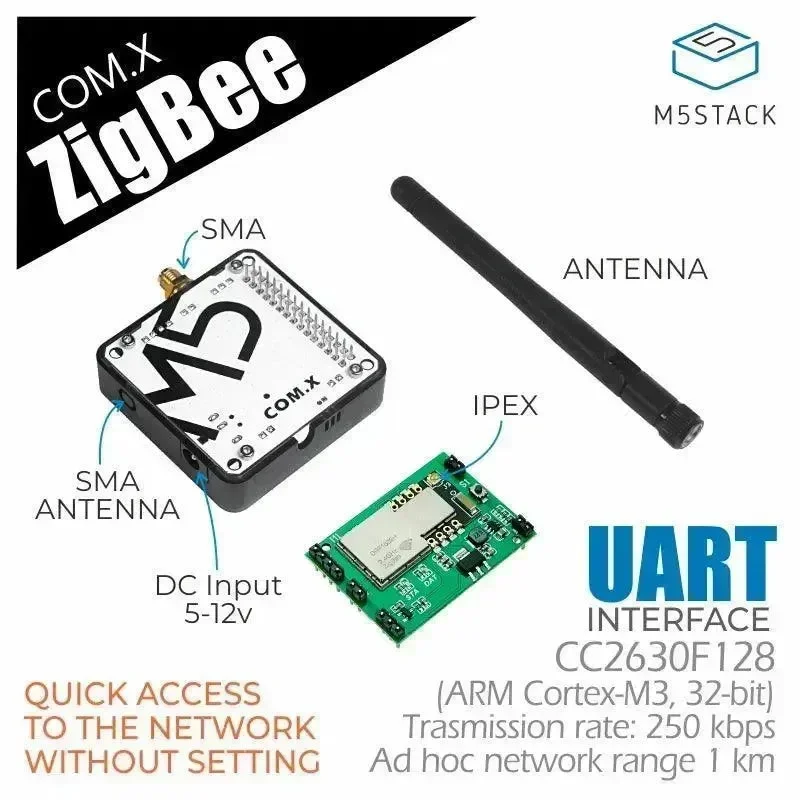 M5stack COM.Zigbee modul s anténou