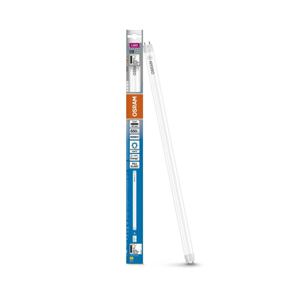 LED trubice 5.4 W TUBE 438 mm T8, studená denní bílá