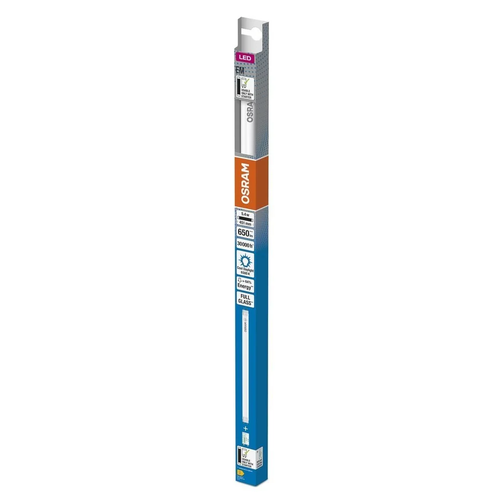 LED trubice 5.4 W TUBE 438 mm T8, studená denní bílá