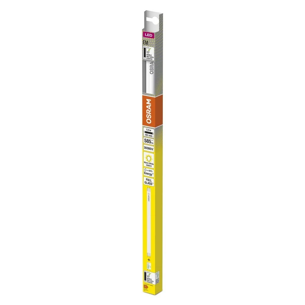 LED trubice 5.4 W TUBE 438 mm T8, teplá bílá