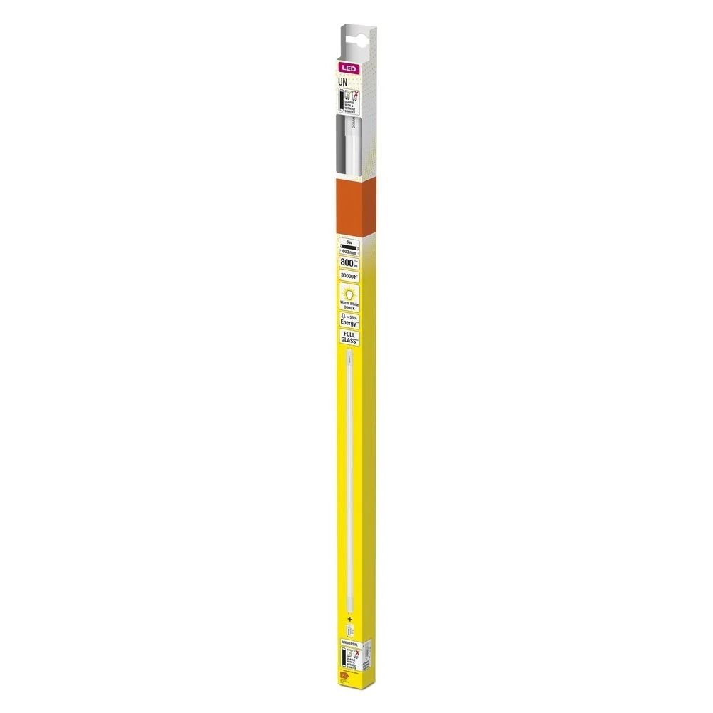LED trubice 8 W TUBE 600 mm T8, teplá bílá