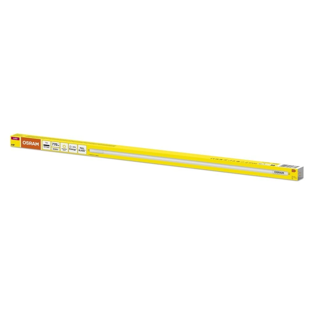 Skleněná LED trubice TUBE 517 mm 7W T5 HF L13, teplá bílá
