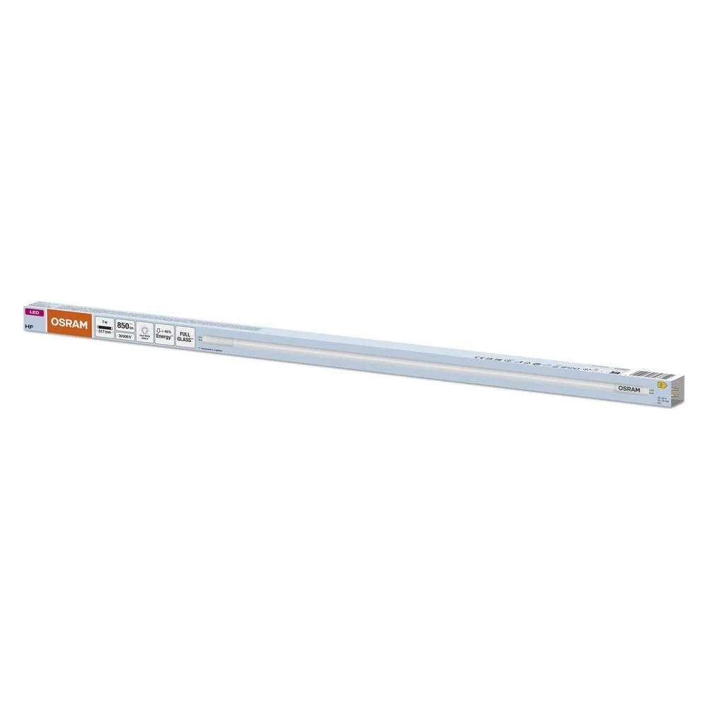 Skleněná LED trubice TUBE 517 mm 7W T5 HF L13, studená bílá