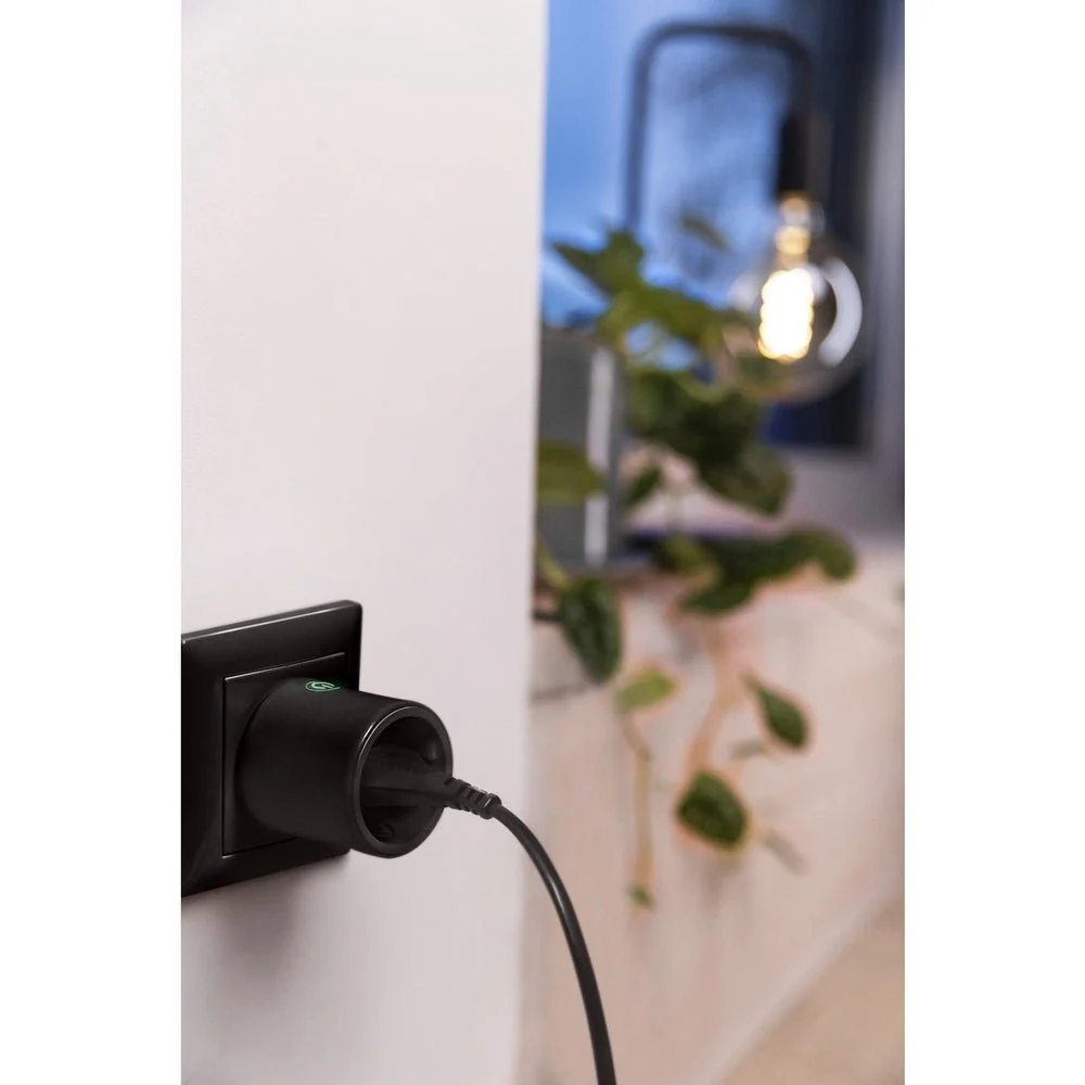 Chytrá energetická zásuvka černá Matter PLUG EU
