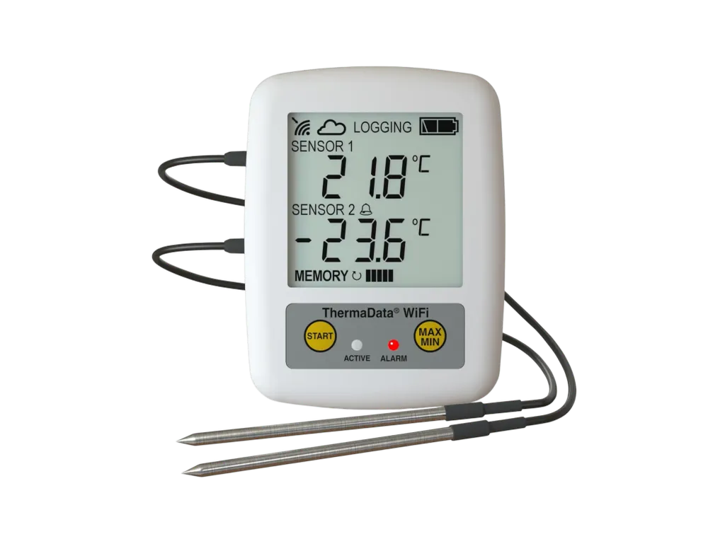 WiFi Recorder Teplometer - Dva externí kanály termistor