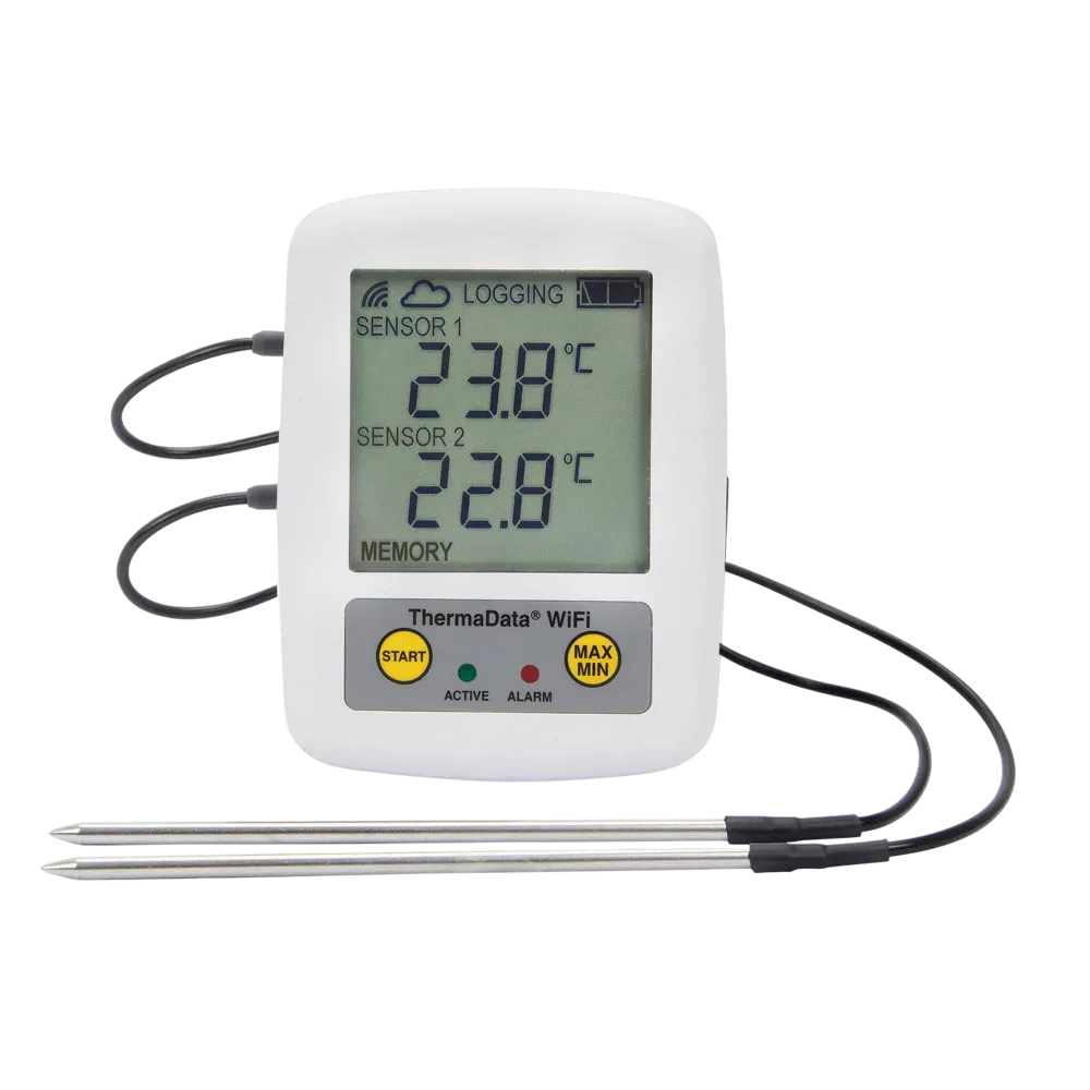 WiFi Recorder Teplometer - Dva externí kanály termistor