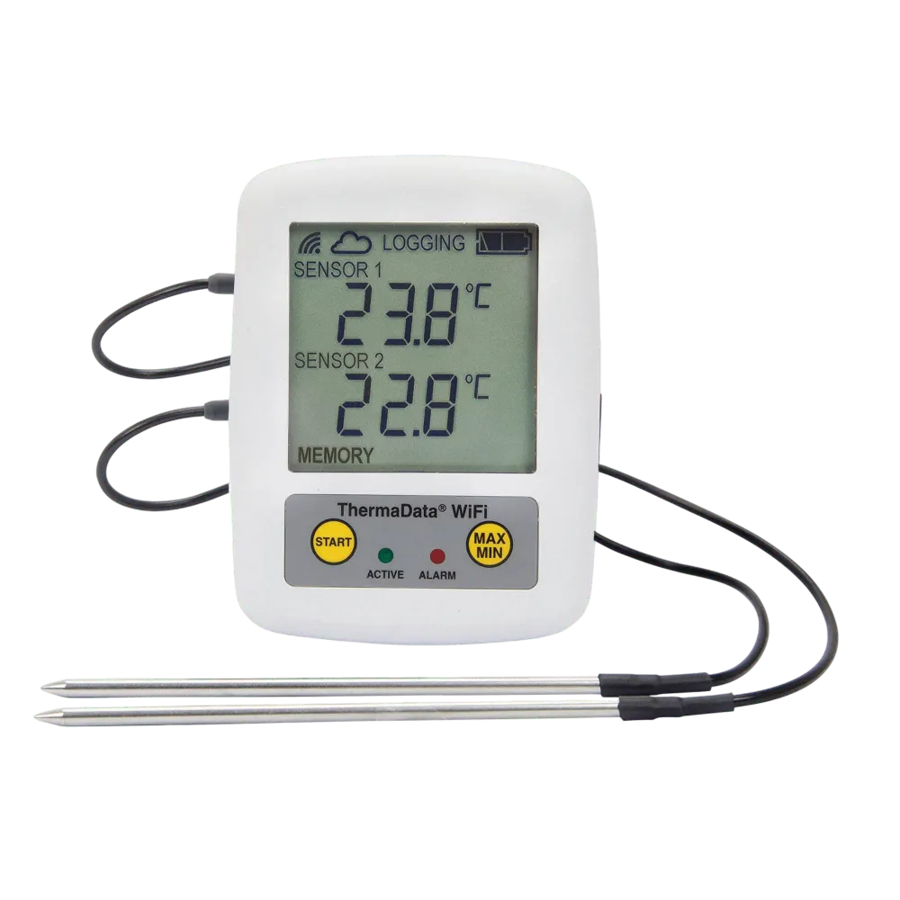 WiFi Recorder Teplometer - Dva externí kanály termistor