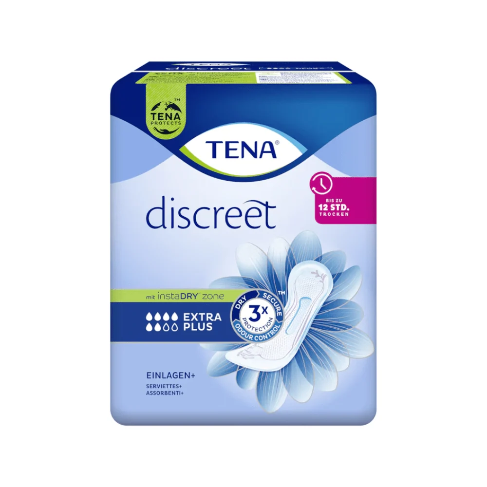 TENA Lady Discreet Bonus Plus Inkontinenzeinlage | Packung (16 Stück)