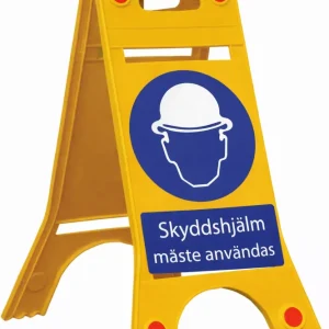Podlahově stojící cedule – Je nutné používat ochrannou přilbu